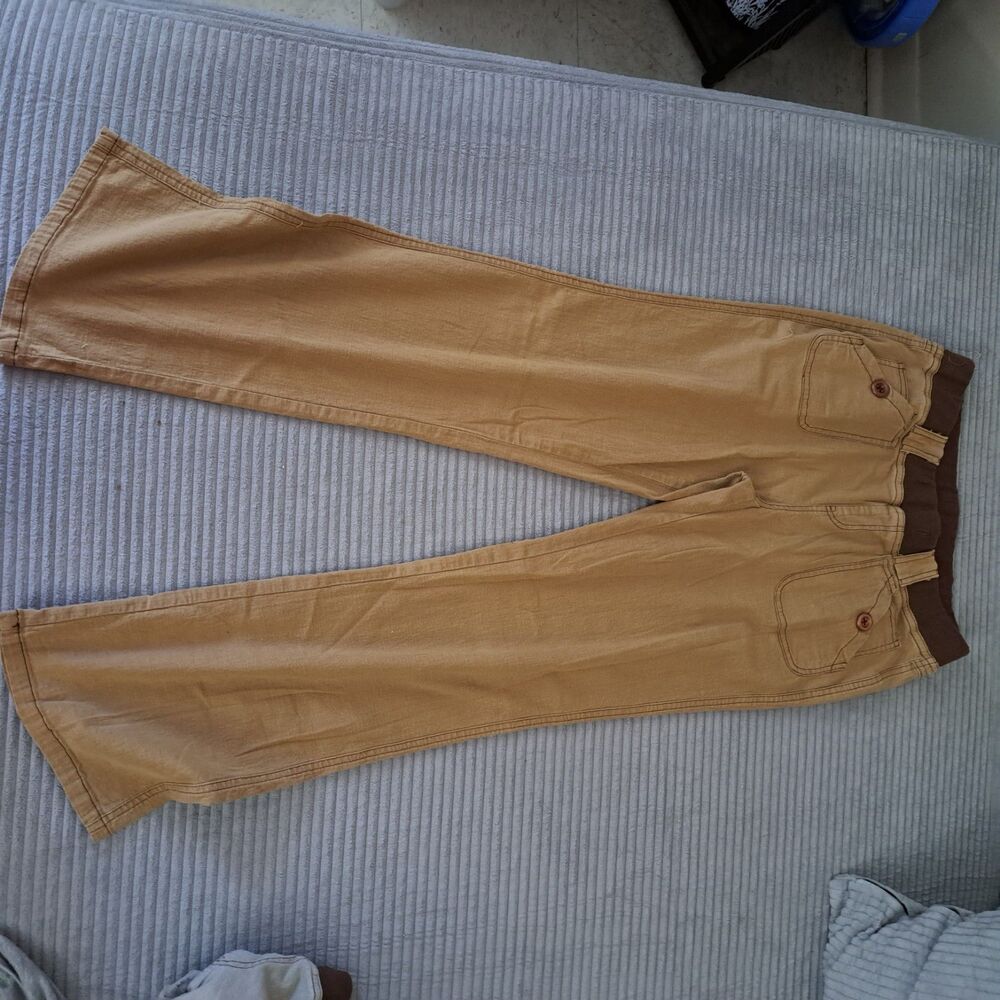 Flamingals Women's Cargo Pants Lot 3 Size M Cotton Blend Multi Pocket 30" inseam - Picture 5 of 9